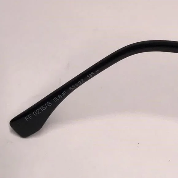 New Authentic Stylish Black and Blue Cat-Eye Sunglasses FF0215/S 0LBJF